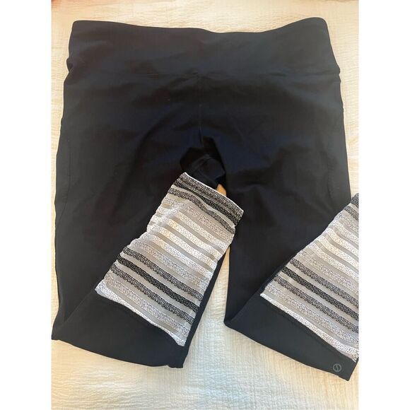 New Shape Black and White Athletic Leggings Plus - Picture 2 of 6